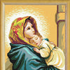 DIY Cross Stitch Kit with Printed canvas "Wandering Madonna"
