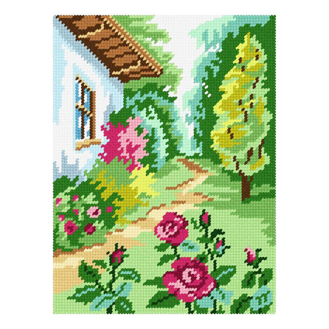 DIY Needlepoint Kit "Summer day" 10.6"x14.2"
