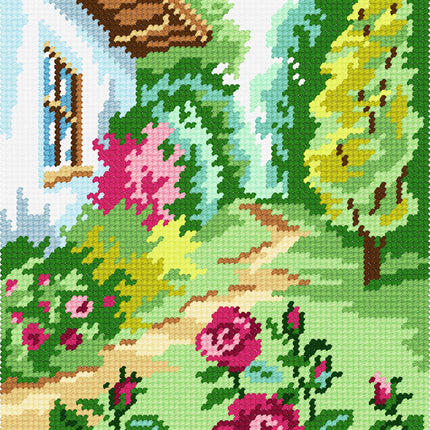 DIY Needlepoint Kit "Summer day" 10.6"x14.2"