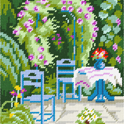 DIY Needlepoint Kit "In the garden" 10.6"x14.2"
