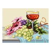 DIY Needlepoint Kit "Wine and grapes" 10.6"x14.2"