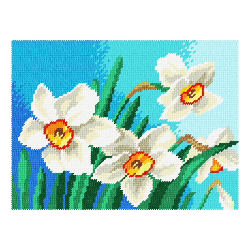 DIY Needlepoint Kit "Daffodils" 10.6"x14.2"