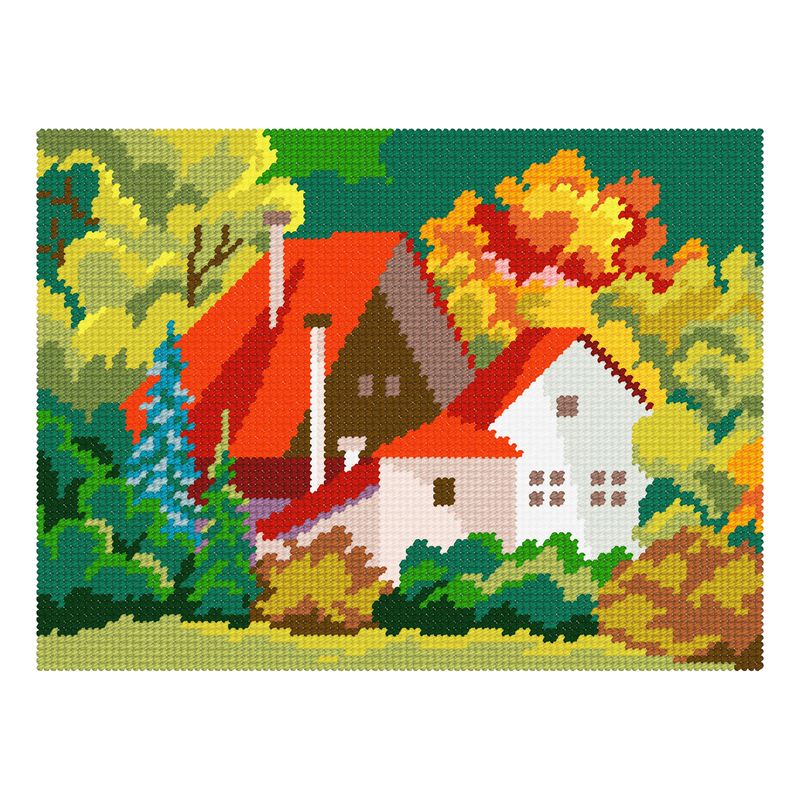 DIY Needlepoint Kit "Magical autumn" 10.6"x14.2"