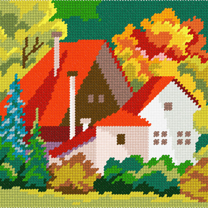 DIY Needlepoint Kit "Magical autumn" 10.6"x14.2"