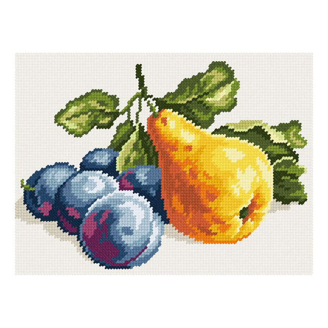 DIY Needlepoint Kit "Still life with a pear" 10.6"x14.2"