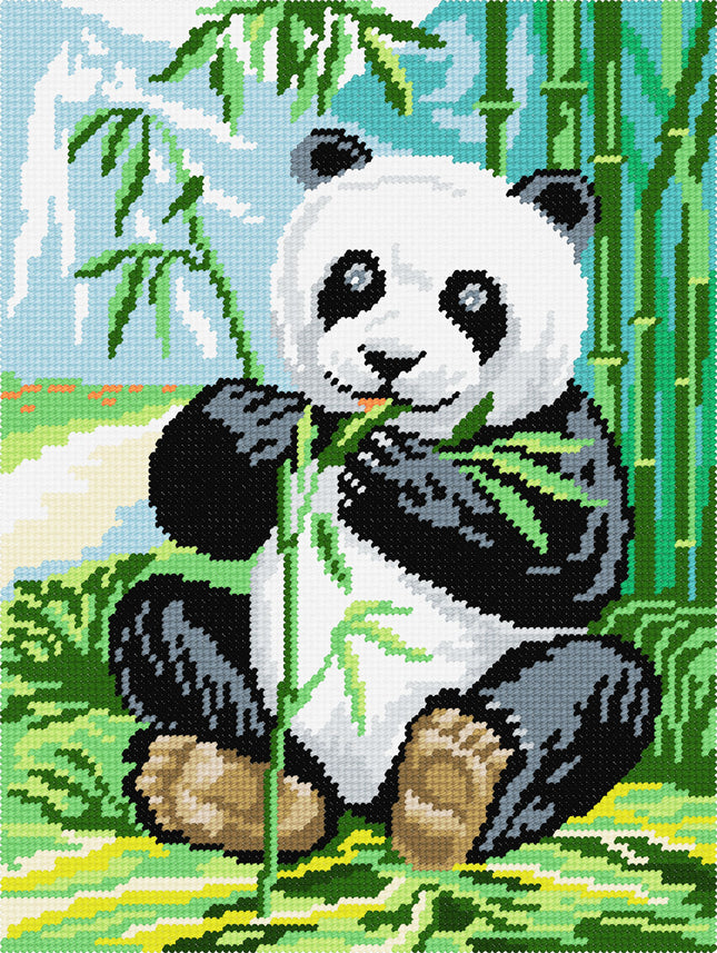 DIY Needlepoint Kit "Panda" 14.2"x18.5"