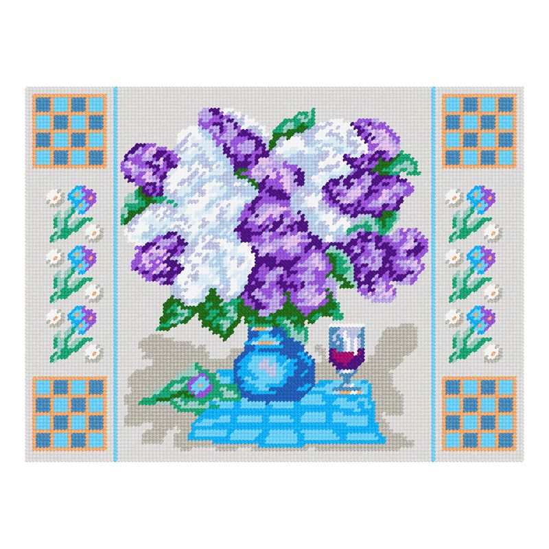 DIY Needlepoint Kit "Lilac" 14.2"x18.5"