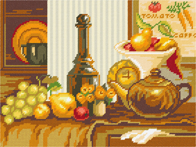 DIY Needlepoint Kit "Kitchen still life" 14.2"x18.5"
