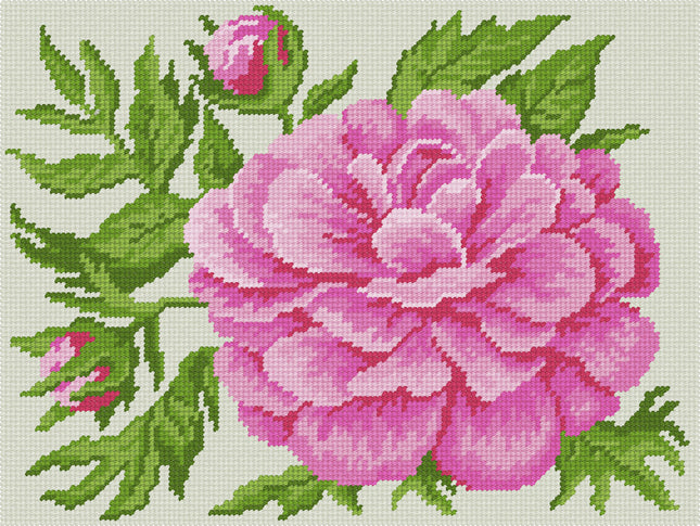 DIY Needlepoint Kit "Peony" 14.2"x18.5"