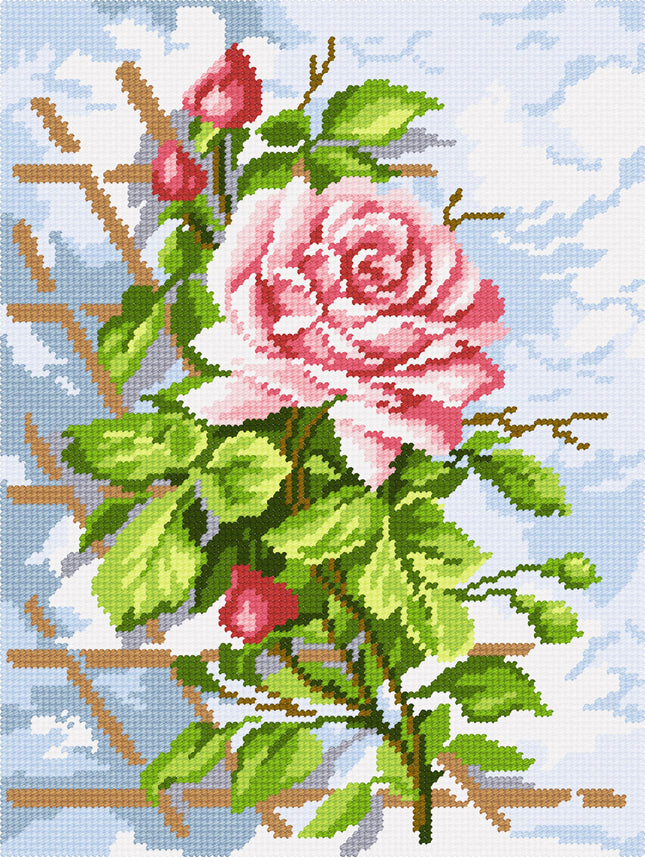 DIY Needlepoint Kit "Rose" 14.2"x18.5"
