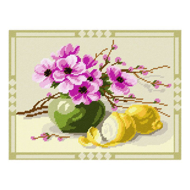 DIY Needlepoint Kit "Juicy lemons" 14.2"x18.5"
