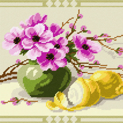 DIY Needlepoint Kit "Juicy lemons" 14.2"x18.5"