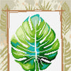 DIY Needlepoint Kit "Monstera Leaf" 14.2"x18.5"