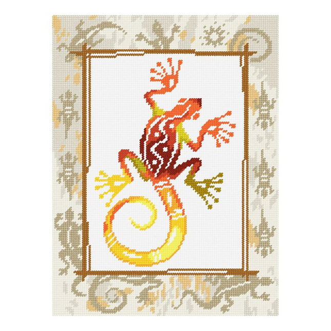 DIY Needlepoint Kit "Gecko" 14.2"x18.5"