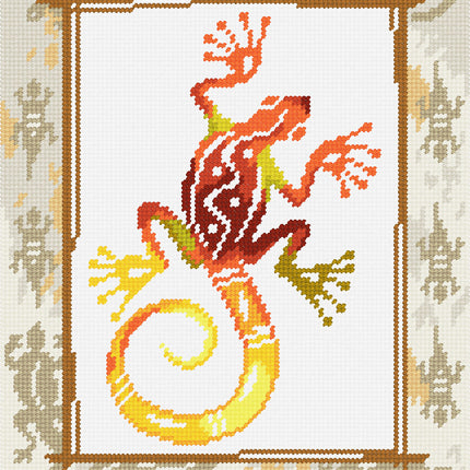 DIY Needlepoint Kit "Gecko" 14.2"x18.5"