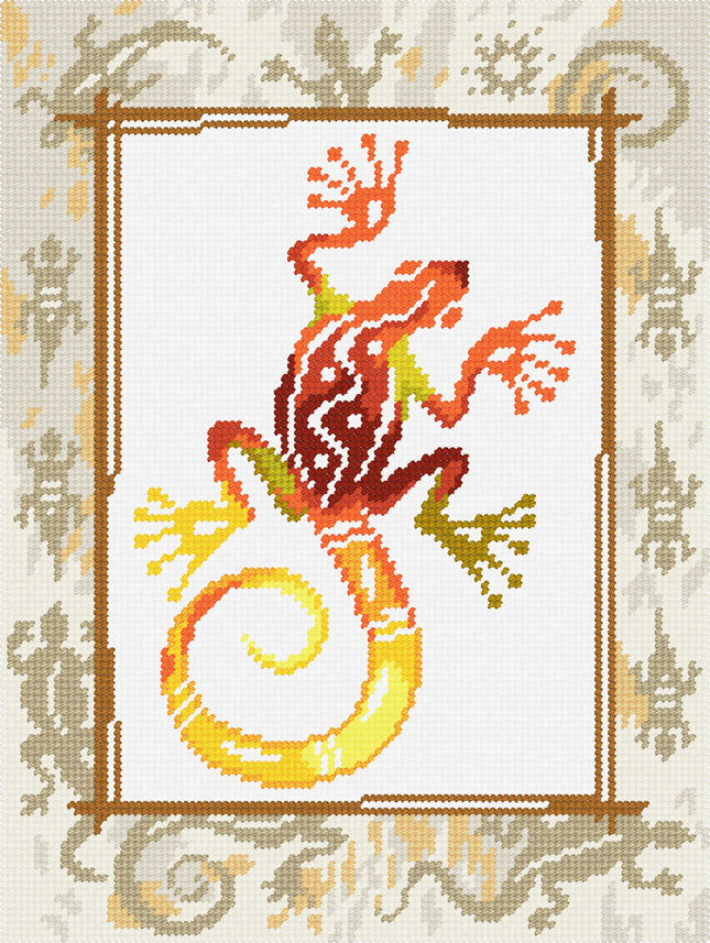 DIY Needlepoint Kit "Gecko" 14.2"x18.5"