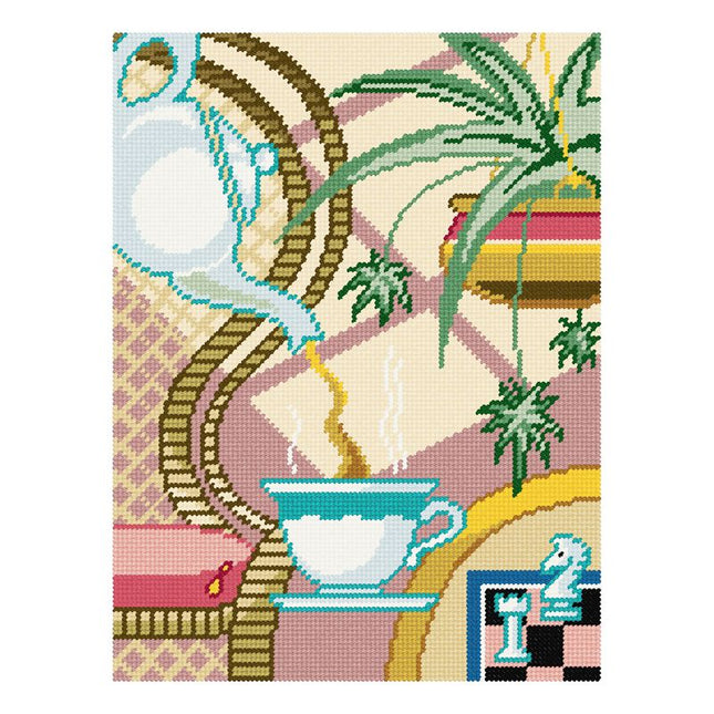 DIY Needlepoint Kit "Five O'Clock" 14.2"x18.5"