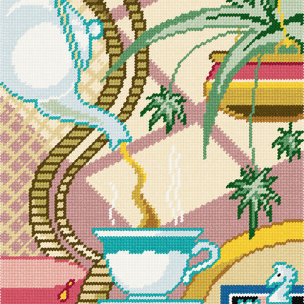 DIY Needlepoint Kit "Five O'Clock" 14.2"x18.5"