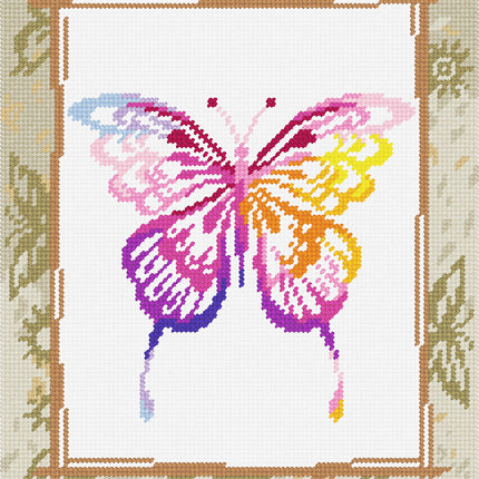 DIY Needlepoint Kit "Butterfly" 14.2"x18.5"