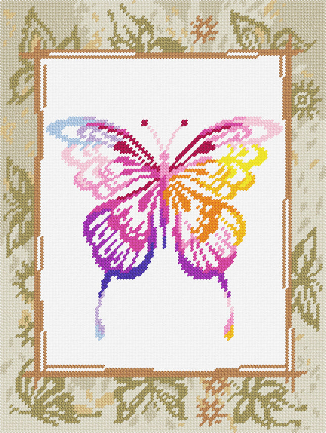 DIY Needlepoint Kit "Butterfly" 14.2"x18.5"