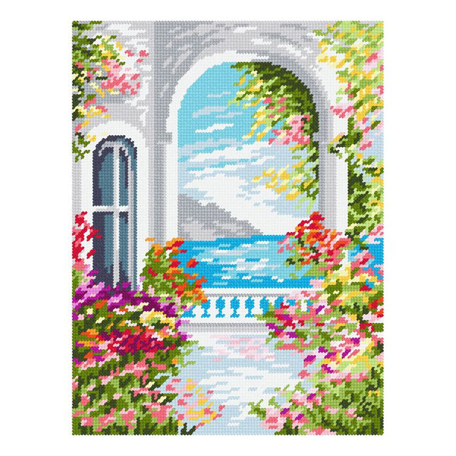 DIY Needlepoint Kit "Mediterranean" 14.2"x18.5"