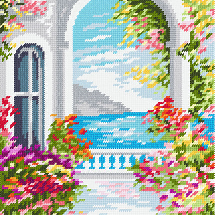 DIY Needlepoint Kit "Mediterranean" 14.2"x18.5"