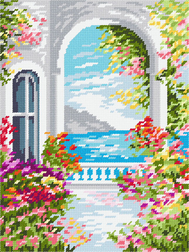 DIY Needlepoint Kit "Mediterranean" 14.2"x18.5"