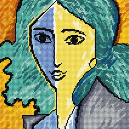 DIY Needlepoint Kit "Portrait of Lydia Delectorskaya" 14.2"x18.5"