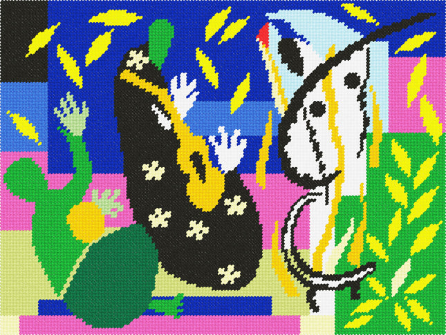 DIY Needlepoint Kit "The Sorrows of the King" 14.2"x18.5"