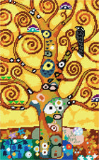 DIY Printed Tapestry Kit ““The Tree of Life”, by Gustav Klimt” Needlepoint Kit