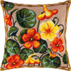 Needlepoint Pillow Kit "Nasturtium"