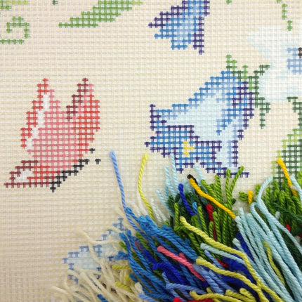 Needlepoint Pillow Kit "Bellflowers"