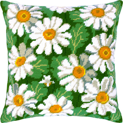 Needlepoint Pillow Kit "Daisies"