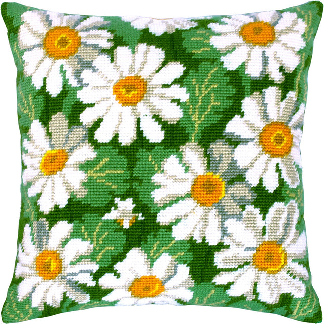 Needlepoint Pillow Kit "Daisies"
