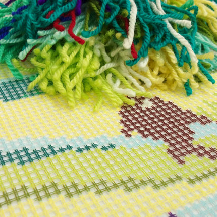 Needlepoint Pillow Kit "Fish in Seaweed"