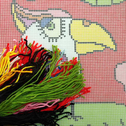 Needlepoint Pillow Kit "Parrot"