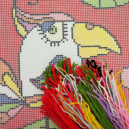 Needlepoint Pillow Kit "Parrot"