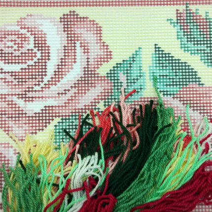 Needlepoint Pillow Kit "Rose"