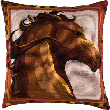 Needlepoint Pillow Kit "Stallion"