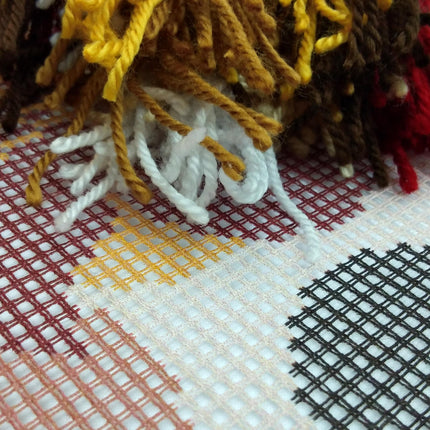 Needlepoint Pillow Kit "Periwinkles (Catharanthus)"