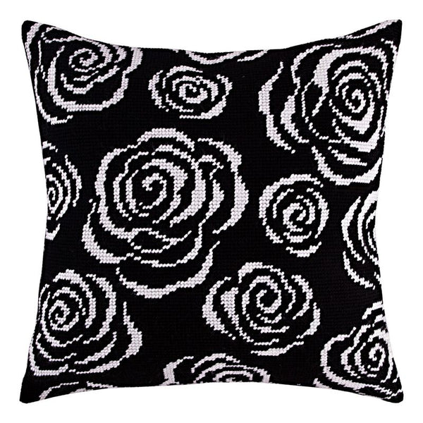 Needlepoint Pillow Kit "Roses at Night"