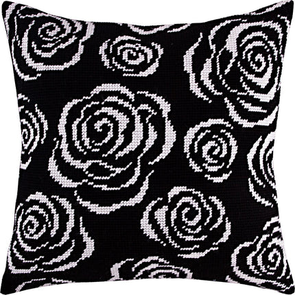 Needlepoint Pillow Kit "Roses at Night"