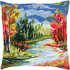Needlepoint Pillow Kit "Rubies of Autumn"