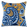 Needlepoint Pillow Kit "Azure and Gold"