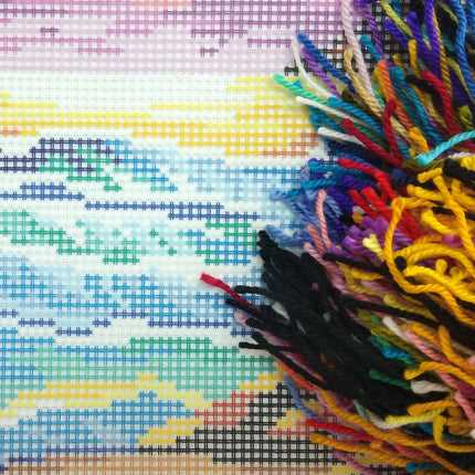 Needlepoint Pillow Kit "Tropical Sunset"