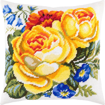 Needlepoint Pillow Kit "Lovely Roses"