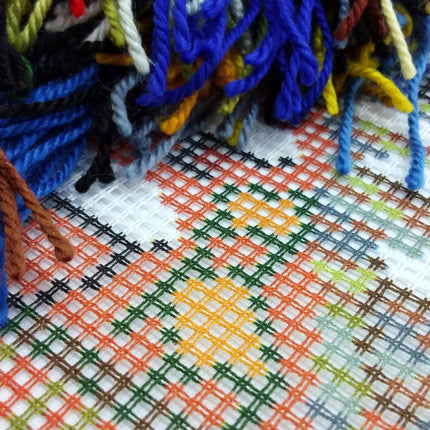 Needlepoint Pillow Kit "Café Terrace at Night"