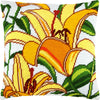 Needlepoint Pillow Kit "Lilies"