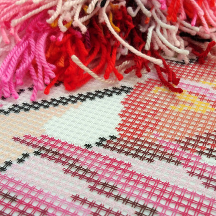 Needlepoint Pillow Kit "Flamingo"
