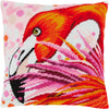 Needlepoint Pillow Kit "Flamingo"